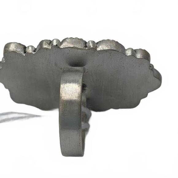 Sonoran Gold Turquoise Ring in Adjustable Sterling Silver Band - Picture 7 of 8